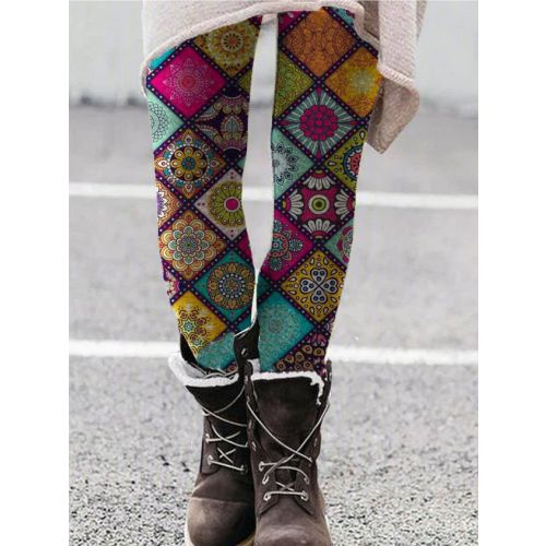 Sheath Floral-Print Cotton-Blend Leggings